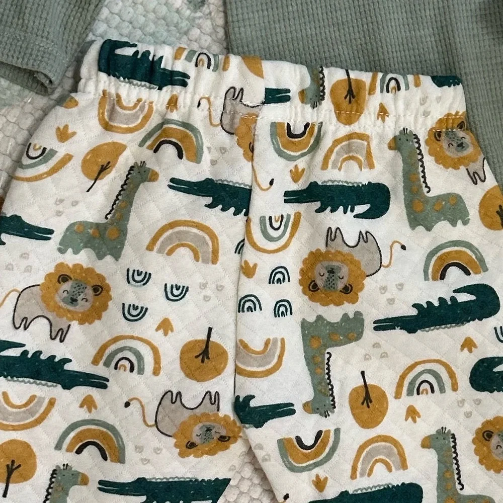 New Chick Pea Baby Boy 3 Piece Cozy Modern Boho Outfit Set 0-3 Months